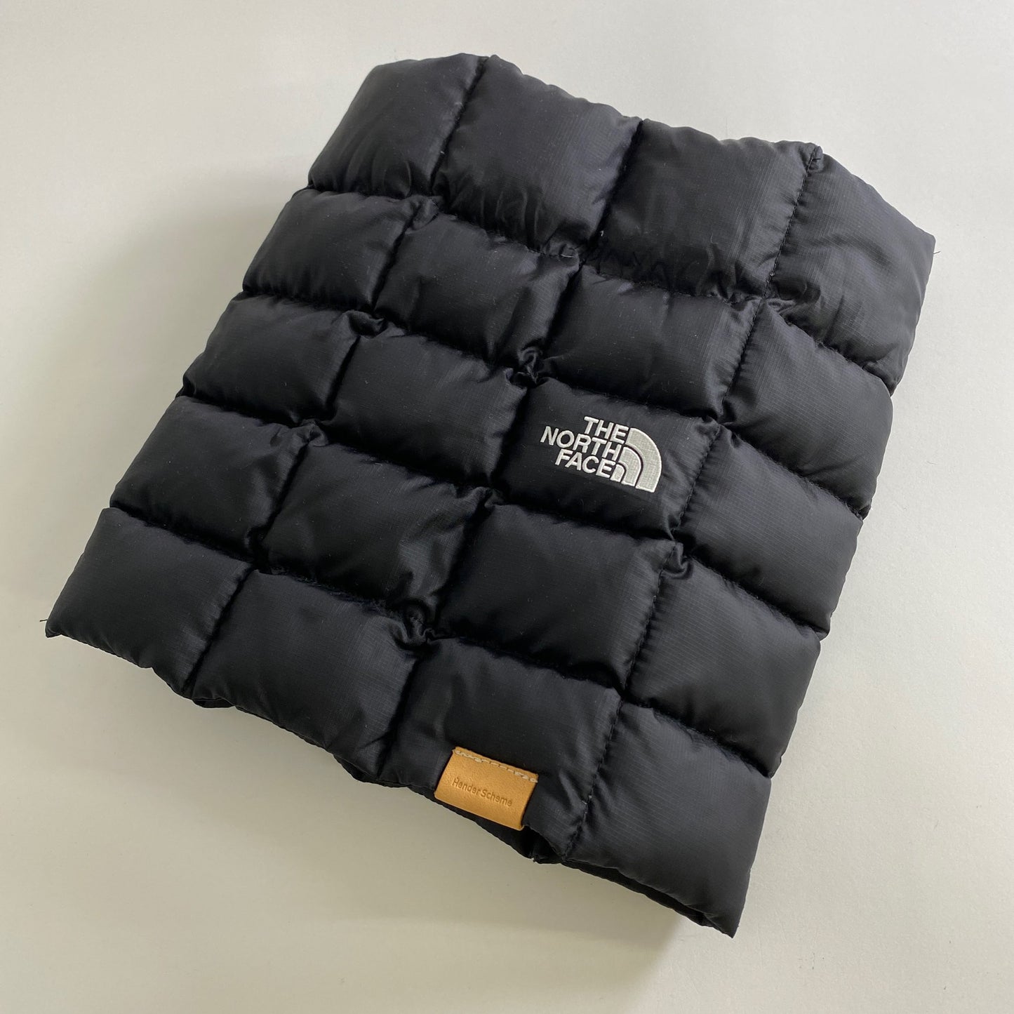 a18 THE NORTH FACE ザノースフェイス Hender Scheme エンダースキーマ 22AW ネックワッチ ワッチキャップ ネックウォーマー ダウンマフラー NN72111H ブラック