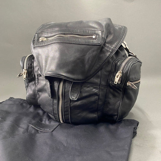 Fb9 Alexander Wang アレキサンダーワン 3way リュック バックパック ブラック レザー 本革 ソフトレザー 黒 BACKPACK