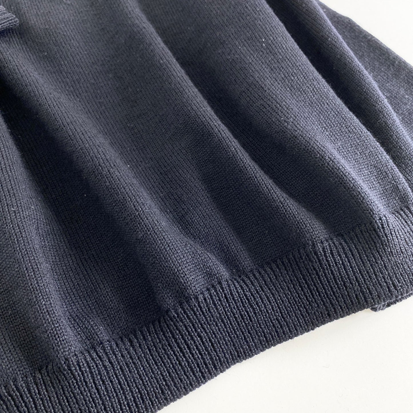 27L14 MARKAWARE マーカウェア ウールニットトップ 1 ブラック セーター 秋冬 ラグラン 長袖 WOOL KNIT SWEATER