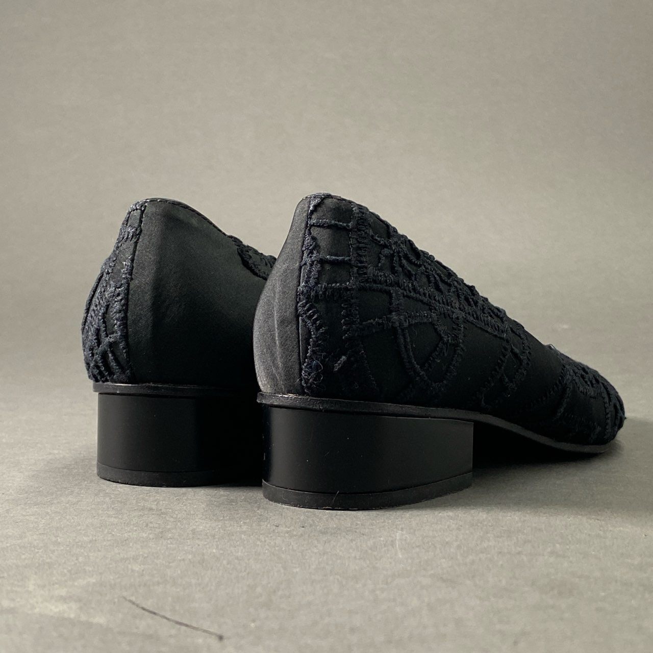 4c3 MARNI マルニ レース刺繍 パンプス 35 ブラック シューズ BLACK イタリア製 MADE IN ITALY SHOES