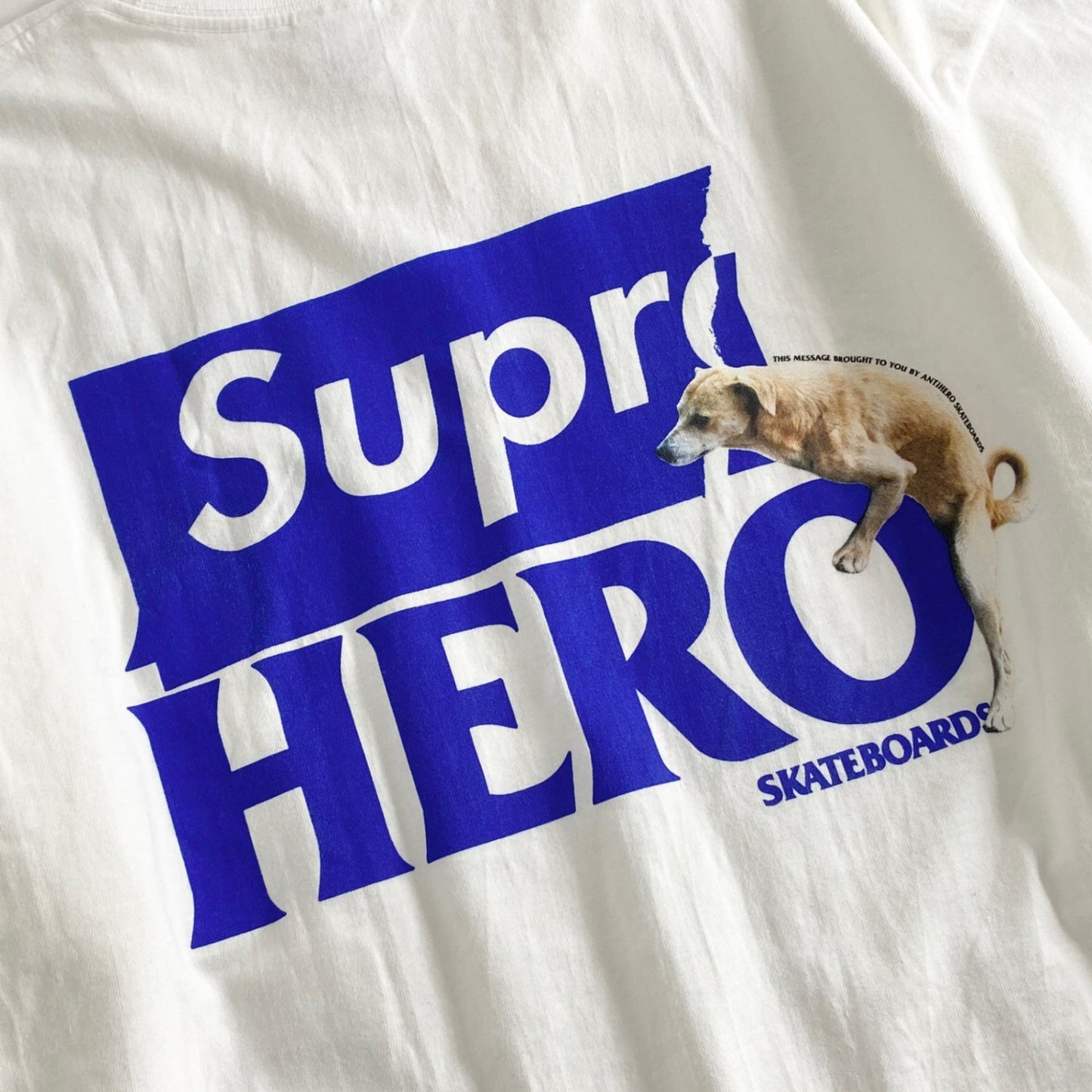 1a31 《美品》 Supreme シュプリーム × ANTI HERO アンチヒーロー 22SS Dog Tee ドッグTシャツ XL ホワイト カットソー