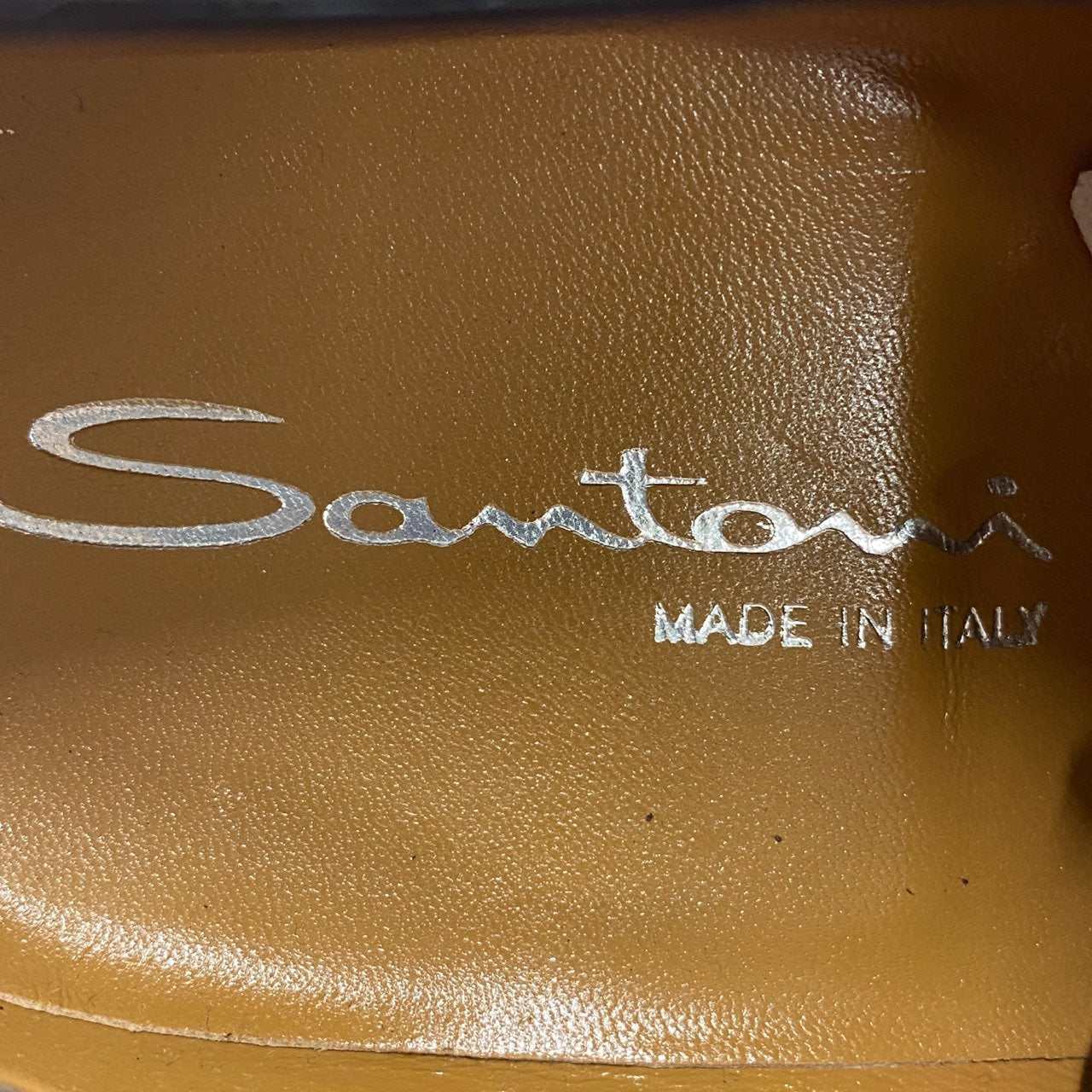 1L10《美品》Santoni サントーニ レースアップシューズ 7(25～26cm相当) ブラック ビジネス フォーマル ストレートチップ 箱