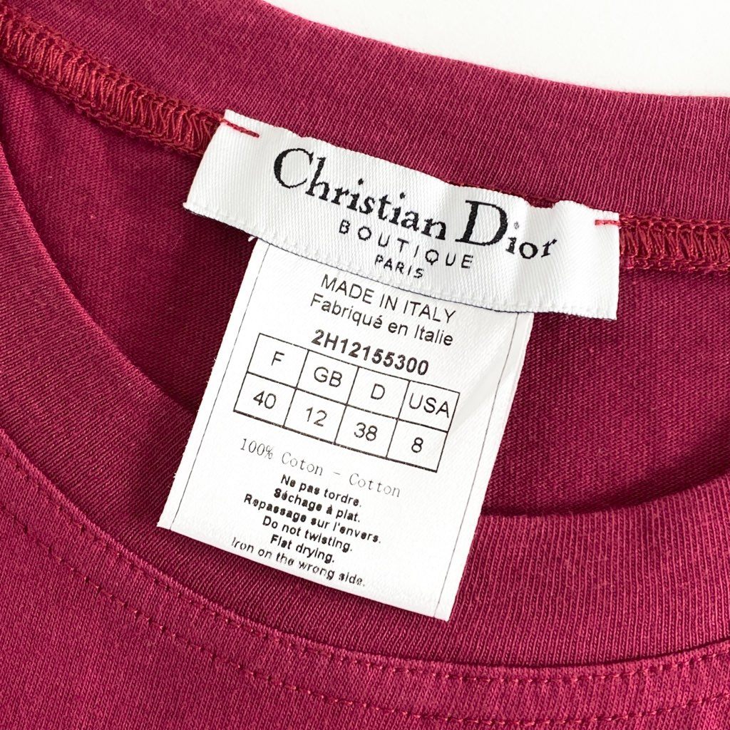 45b11 《美品》 Christian Dior クリスチャン ディオール J'Adore Dior Ombre Sleeveless Top ジャドール タンクトップ 40 ピンク カットソー イタリア製