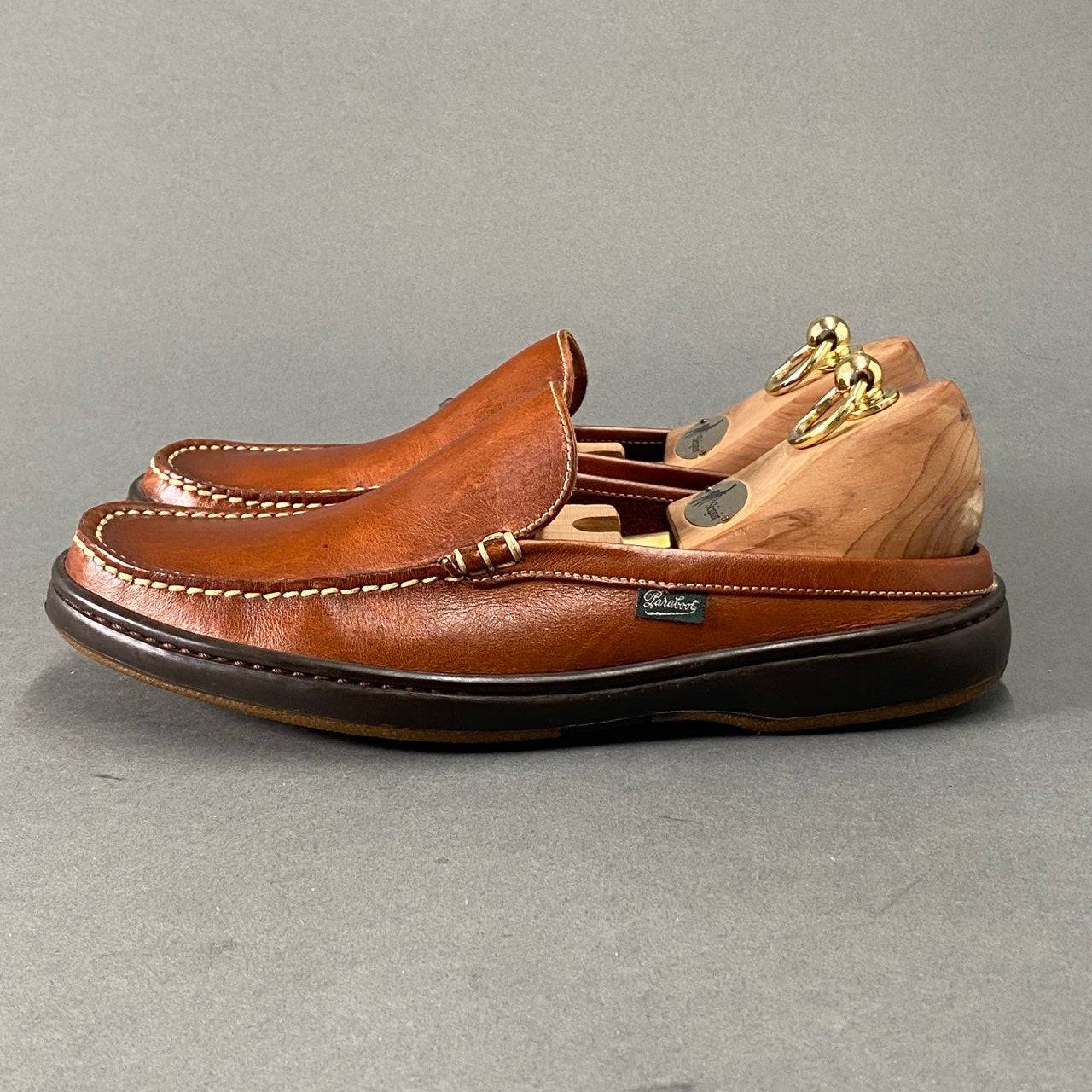 1L10 Paraboot パラブーツ BAHAMAS バハマ サンダル 6 1/2(25～25.5cm相当) ブラウン レザー スリッポン スニーカー シューズ