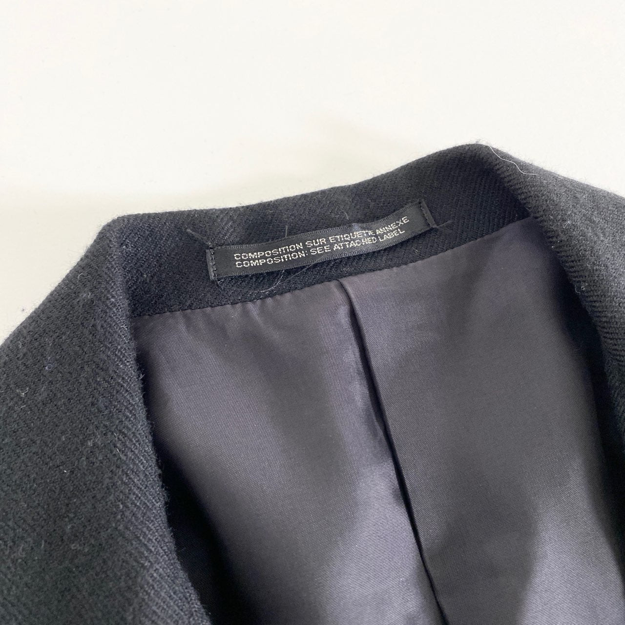 39L10《美品》Yohji Yamamoto ヨウジヤマモト スナップボタンテーラードジャケット 1 ブラック 日本製 ブレザー 羽織