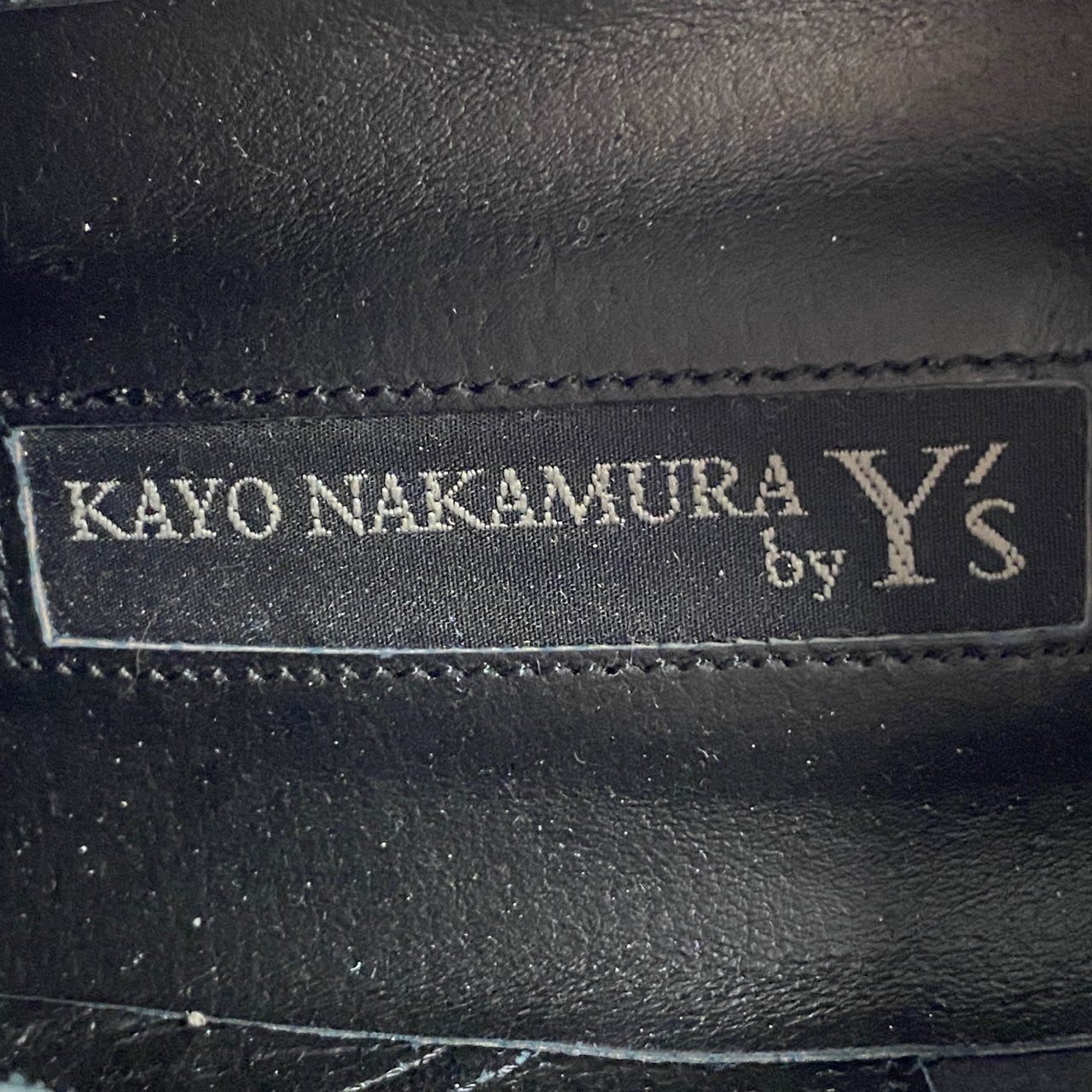 2L21 KAYO NAKAMURA by Y’s カヨナカムラ ワイズ スタッズヒールシューズ シャークソール 3 ホワイト レザー Yohji Yamamoto ヨウジヤマモト