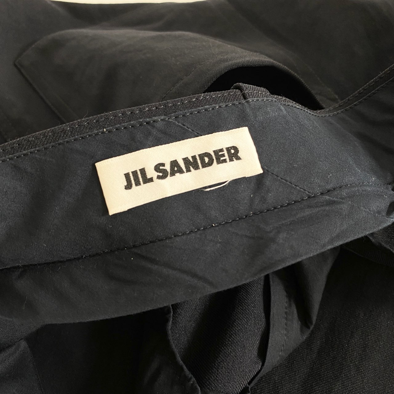 52A13 JIL SANDER ジルサンダー 2020 タックワイドスラックスパンツ 48 ブラック ボトムス イタリア製 WIDE PANTS