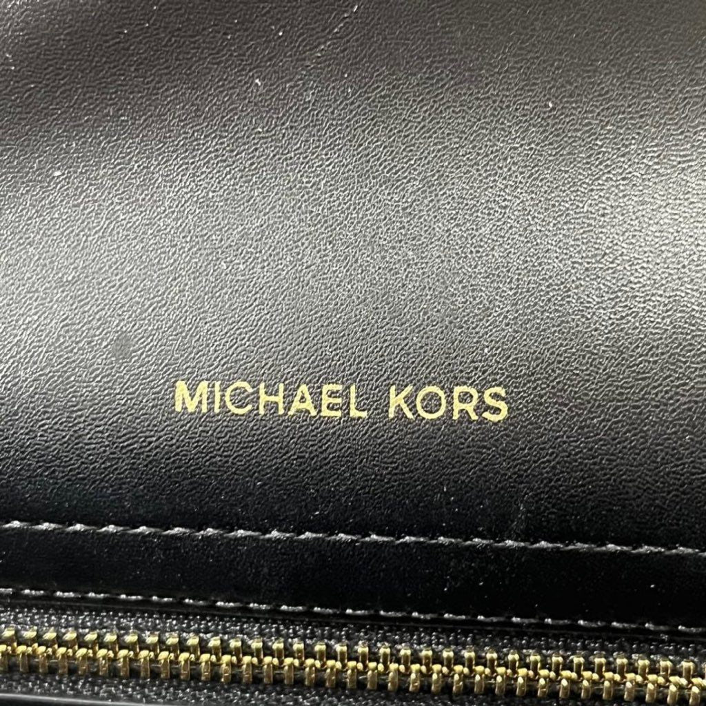 3Ci5 《極美品》 MICHAEL KORS マイケルコース カルメン 3way ショルダーバッグ ハンドバッグ チェーンショルダー ブラック レディース