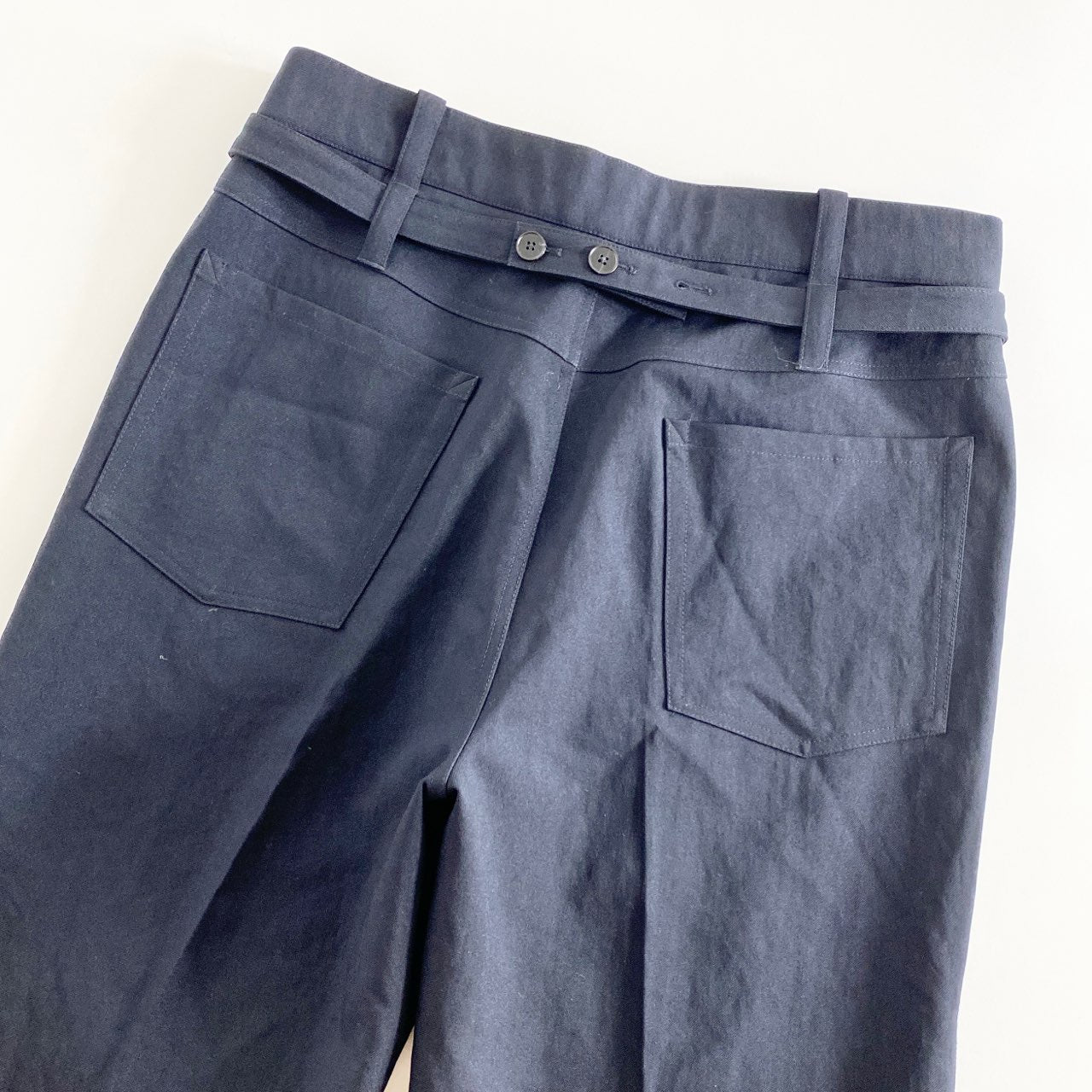 52A13 JIL SANDER ジルサンダー 2020 タックワイドスラックスパンツ 48 ブラック ボトムス イタリア製 WIDE PANTS