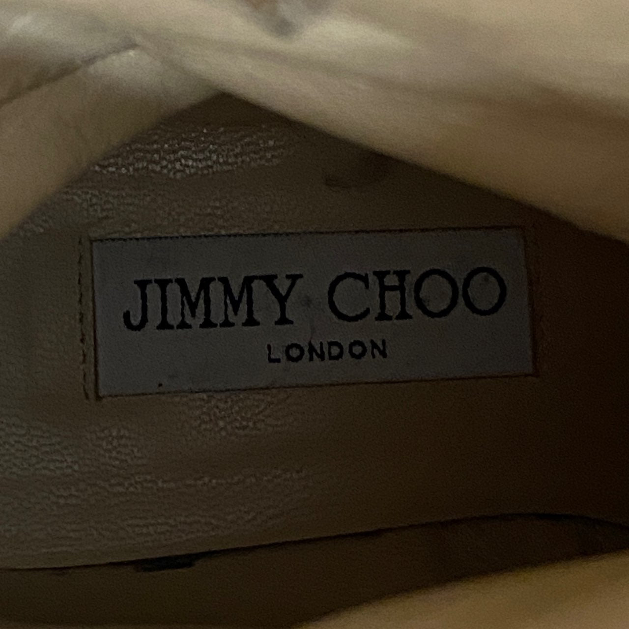 1A14 《参考定価\119,900》 JIMMY CHOO ジミーチュウ YOUTH ショートブーツ 35 ゴールド レザー ラメ エンジニアブーツ BIKER バイカー