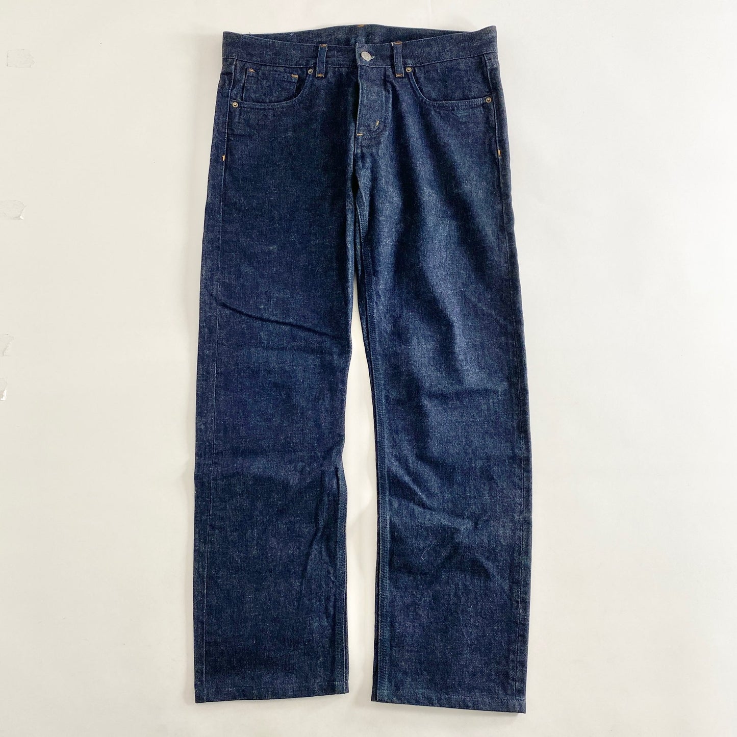 45L2《美品》イタリア製 JIL SANDER ジルサンダー セルビッチリジットデニムパンツ 32 インディゴ ジーンズ 濃紺 DENIM PANTS