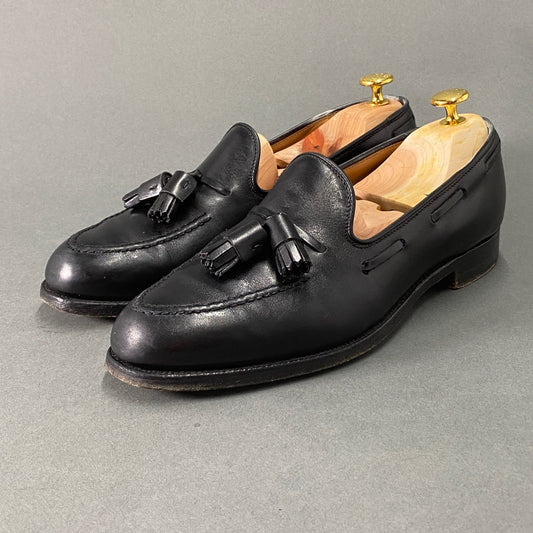 2L10 CROCKETT&JONES クロケットジョーンズ CAVENDISH 3 キャベンディッシュ タッセルローファー 6 1/2E《25cm》 ブラック レザー ビジネス