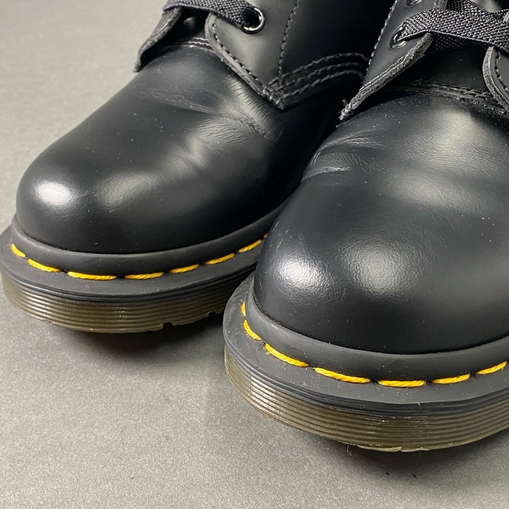 3c6 《美品》 Dr.Martens ドクターマーチン 8ホールブーツ US 5 ブラック レザー シューズ レースアップ 8eye boots