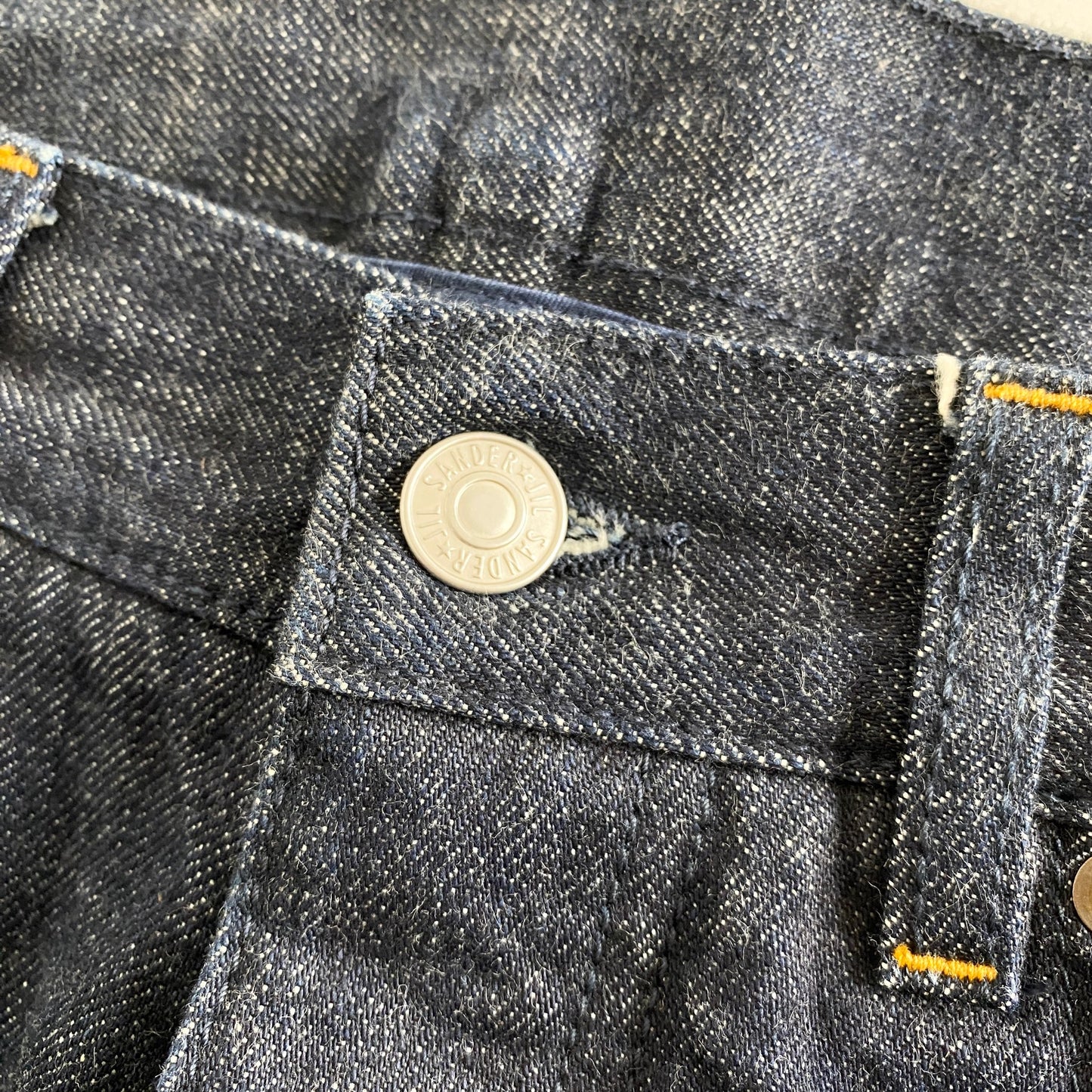 45L2《美品》イタリア製 JIL SANDER ジルサンダー セルビッチリジットデニムパンツ 32 インディゴ ジーンズ 濃紺 DENIM PANTS