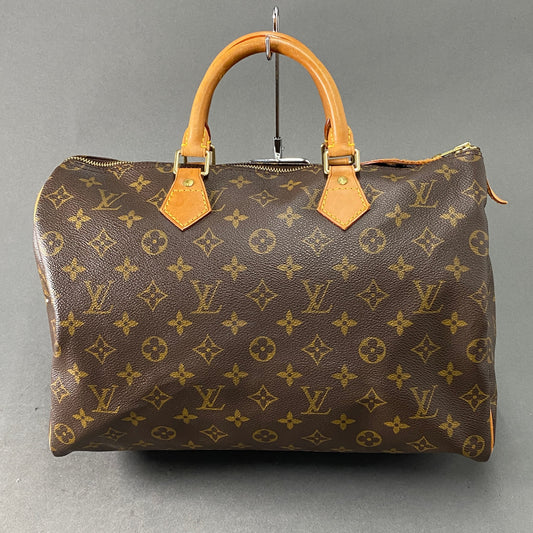 a26 LOUIS VUITTON ルイヴィトン M41524 モノグラム スピーディ 35 モノグラムキャンバス ミニボストンバッグ ハンドバッグ ブラウン MB0022