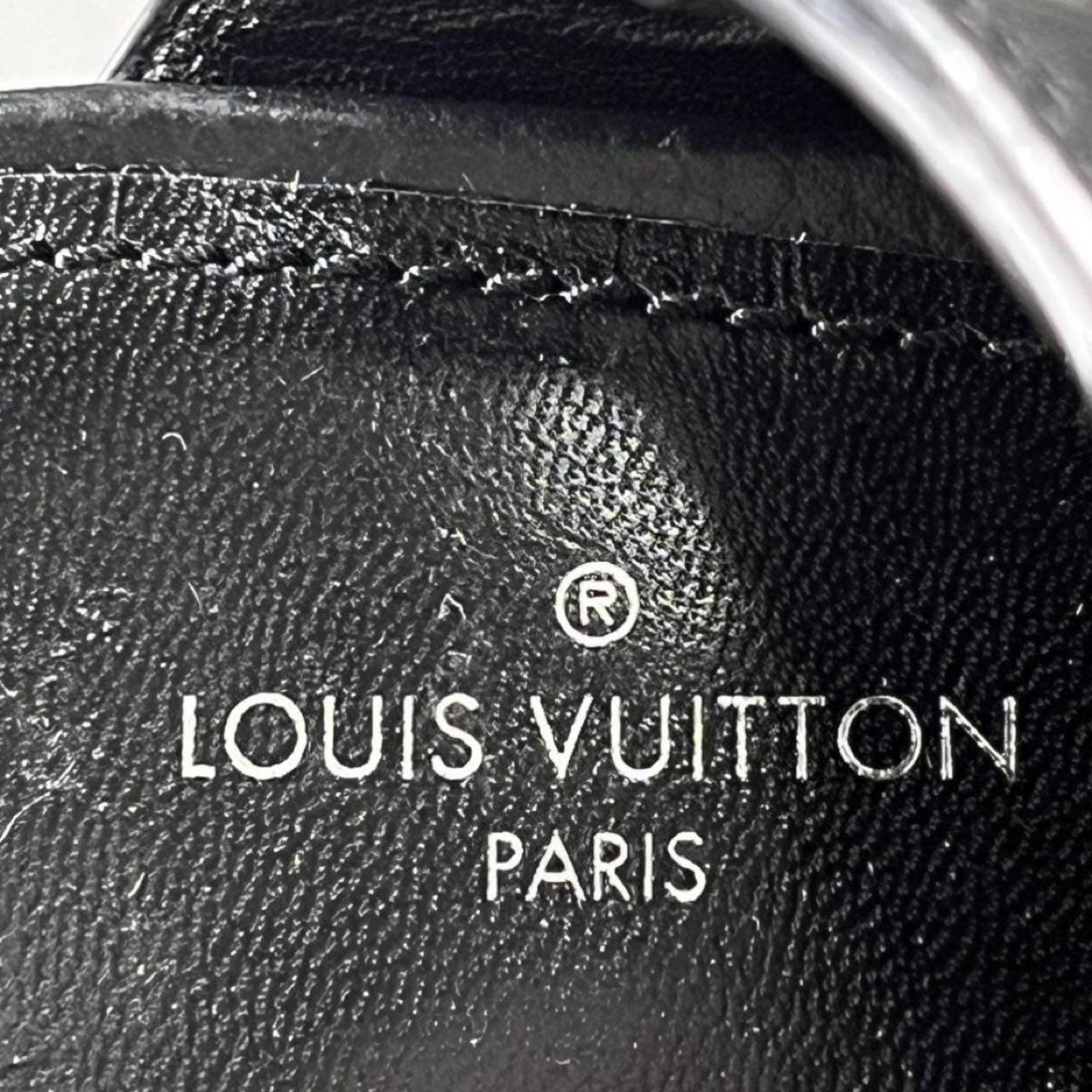 9e15 《美品》 LOUIS VUITTON ルイヴィトン ホライズンライン LVツイスト レザーヒールサンダル 35 1/2 ブラック レザー