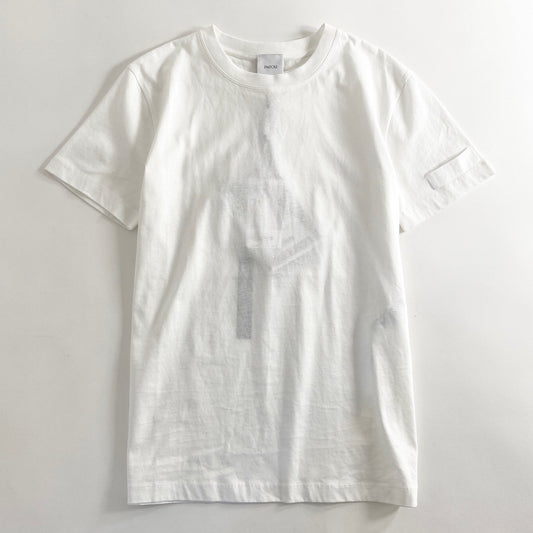 15a21 《未使用保管品》 タグ付き PATOU パトゥ Tシャツ 半袖カットソー XS ホワイト コットン 無地 定価\53,900