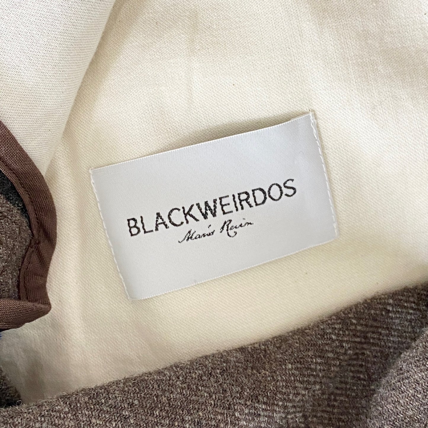 19a20 日本製 BLACKWEIRDOS ブラックウィドウ オーバーオール 21AW-PA02 L ブラウン ストライプ サイドジップ