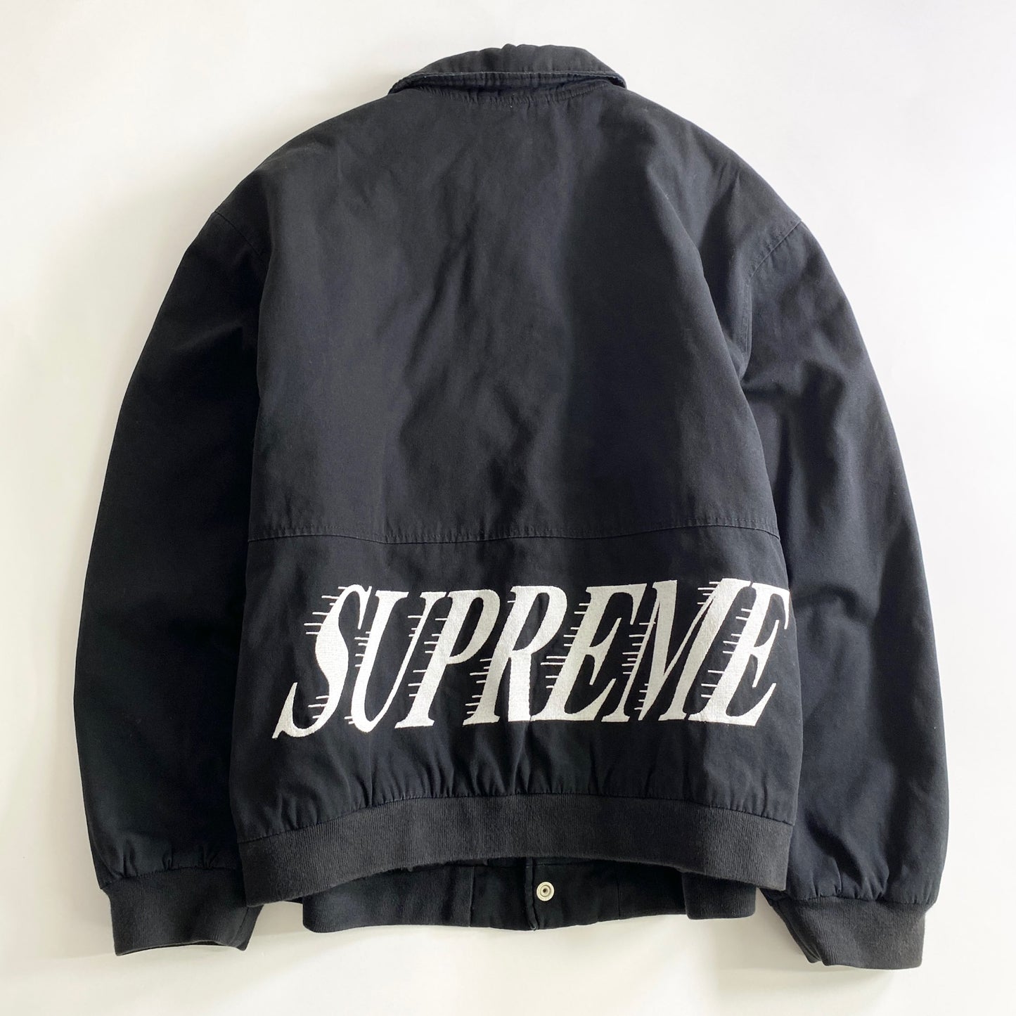 6j28 Supreme シュプリーム 20ss ツイル ヴァーシティ ジャケット 裏地キルティング バックロゴ XL