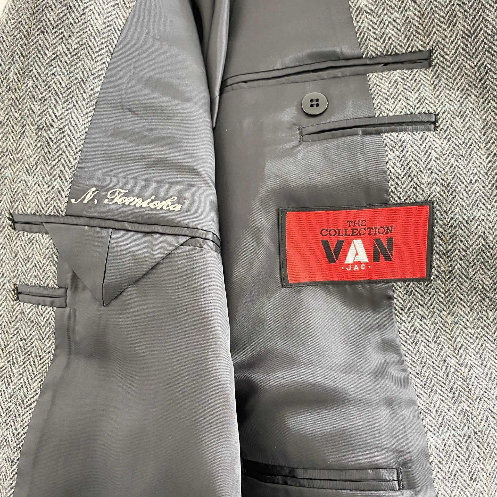 割引送料無料 vanjacketツイードヘリンボーン美品スーツA6 - メンズ