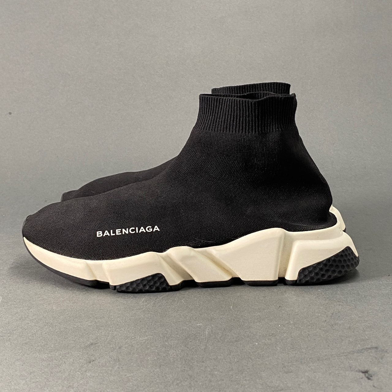 1L21 BALENCIAGA バレンシアガ スピードトレーナー ソックススニーカー 40 ブラック シューズ イタリア製