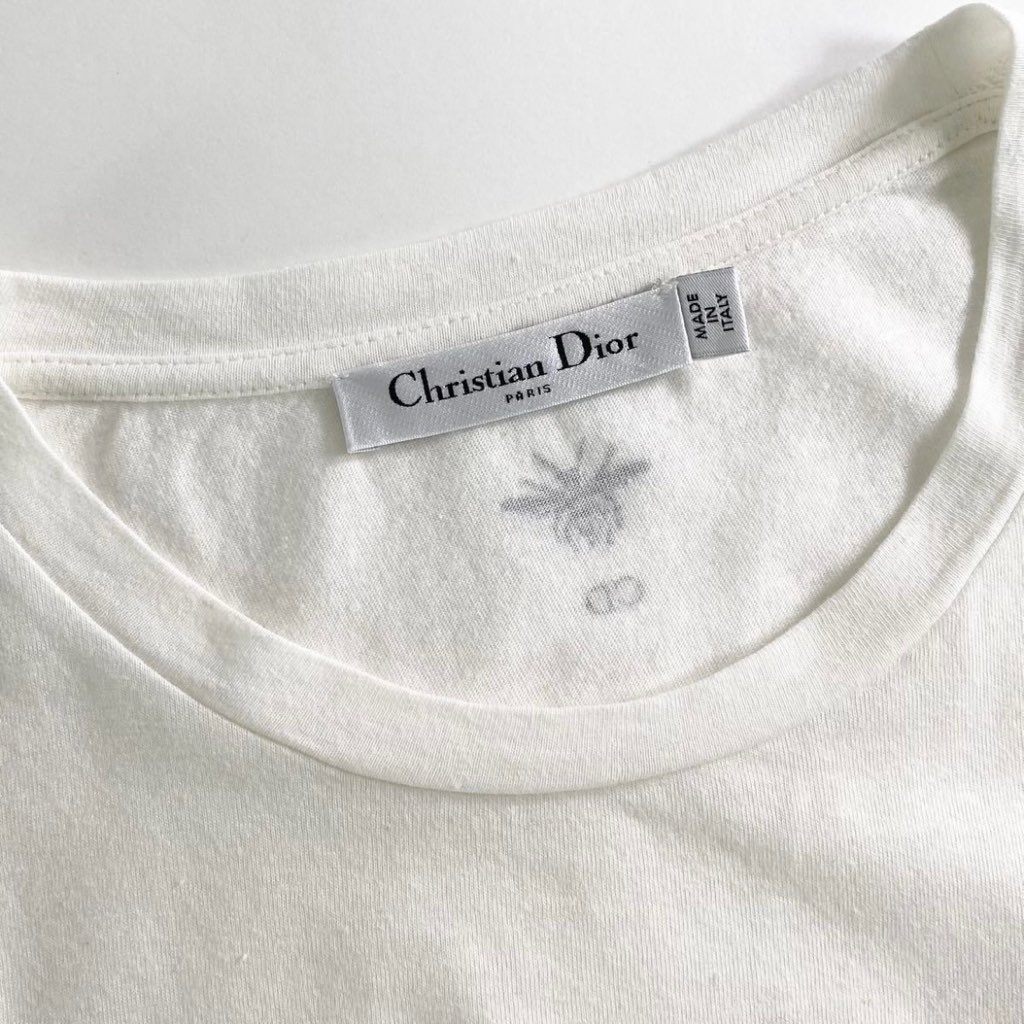 33f1 イタリア製 22ss Christian Dior クリスチャンディオール DIOR VIBE ディオール ヴァイブ 半袖Tシャツ カットソー BEE 蜂 サイズXS