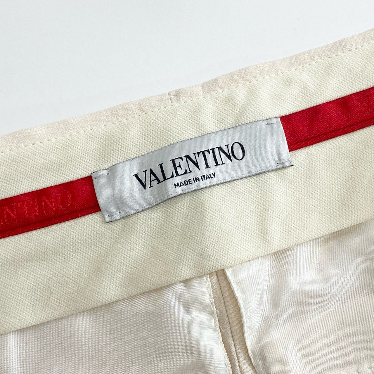 39c20 VALENTINO ヴァレンティノ センタープレス ハーフパンツ 40 / 165 ベージュ Half Pants イタリア製 ショートパンツ ショーツ