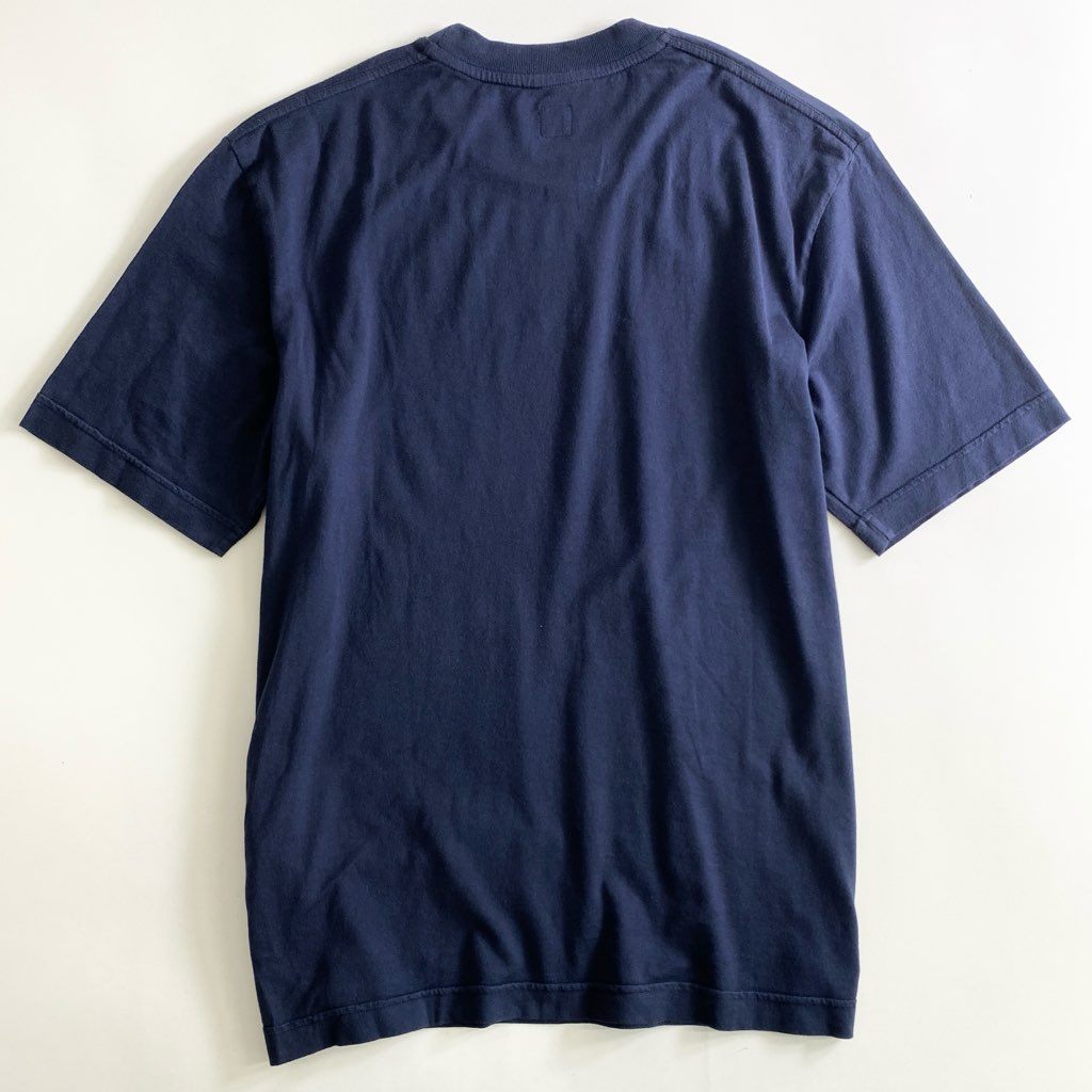 26b25 《極美品》 タグ付き FEDELI フェデーリ スーピマコットンTシャツ Sサイズ ネイビー クルーネック カットソー インナー TEE イタリア製