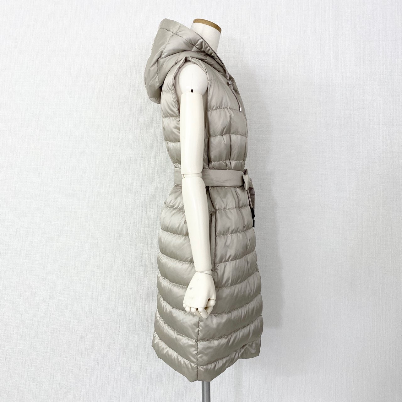 16L7 S Max Mara エス マックスマーラ リバーシブル ダウンベストコート 38 ベージュ アウター DOWN VEST COAT