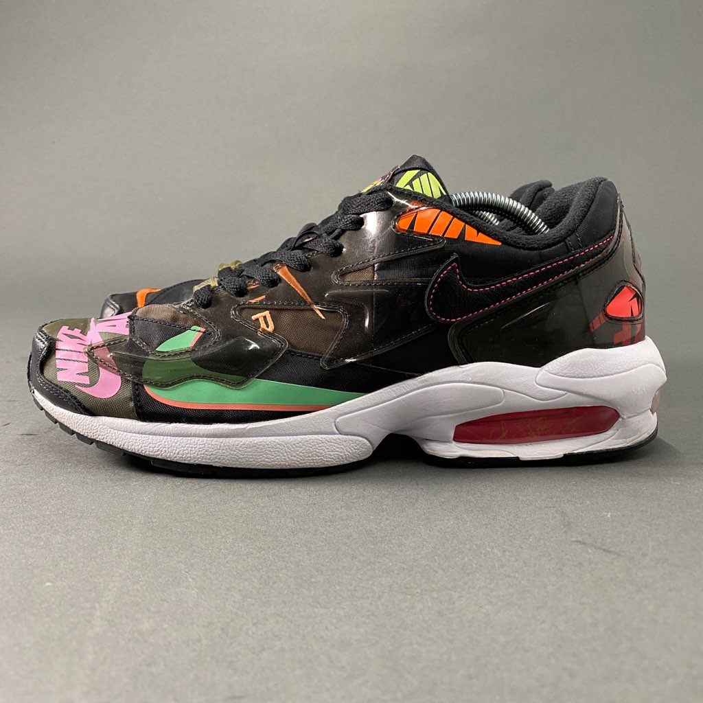 b6 NIKE ナイキ ×ATMOS アトモス CI5590-001 AIR MAX2 LIGHT QS エアマックス ライト ローカットスニーカー 28.5cm ブラック マルチカラー