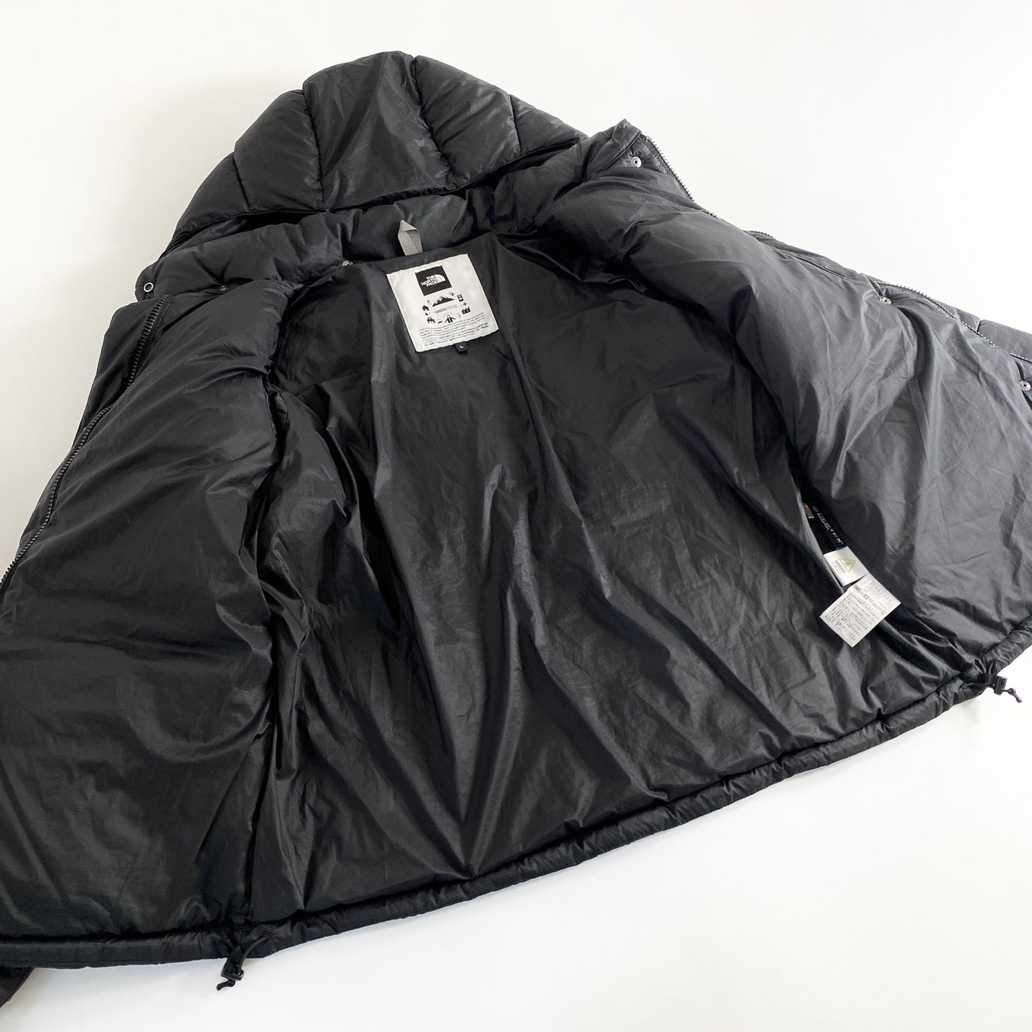 14a18 THE NORTH FACE ノースフェイス 中綿ジャケット キャンプシェラショート NYW82032 パーテックス L ブラック レディース トップス アウター