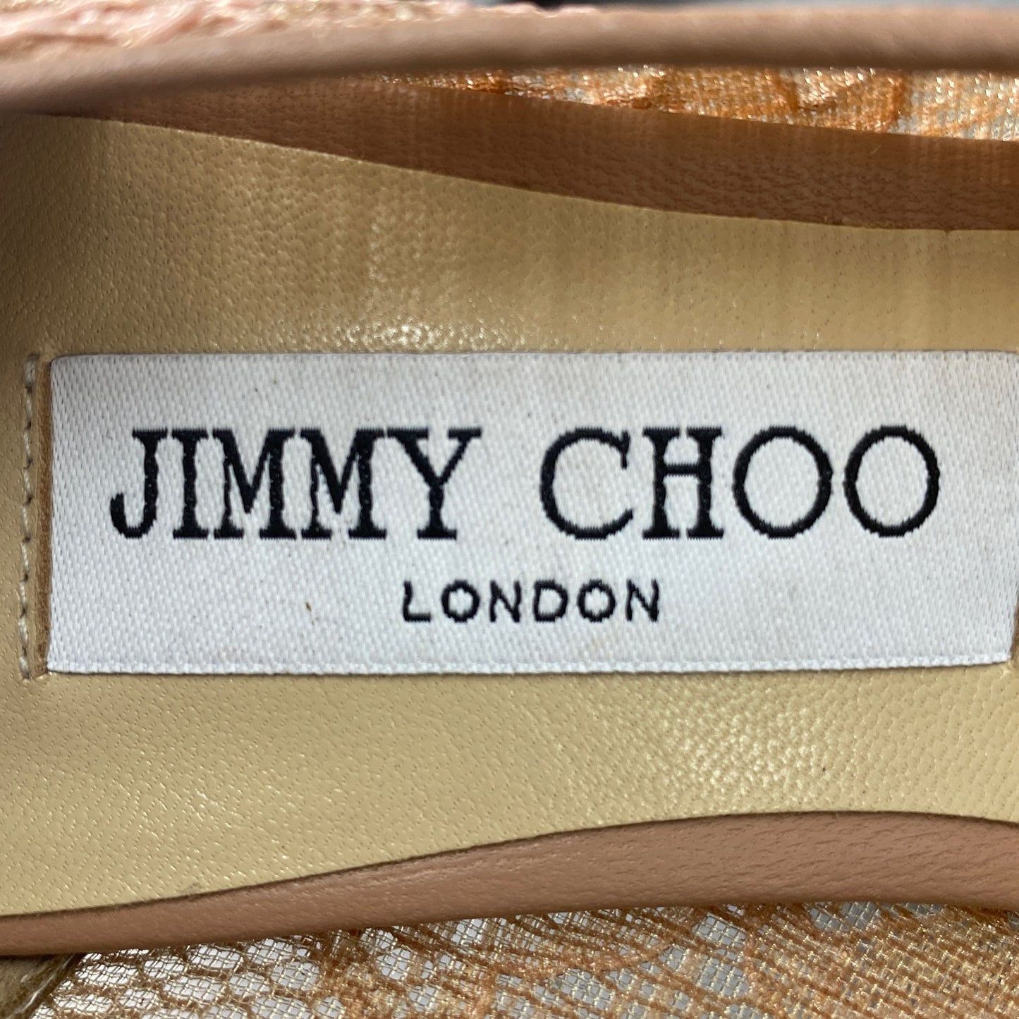 1a26 《美品》 JIMMY CHOO ジミーチュウ イタリア製 ABEL アベル ハイヒール レース パンプス シューズ ポインテッドトゥ37 ピンクベージュ MADE IN ITALY