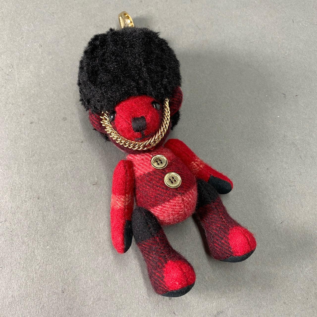 A23 《美品》 BURBERRY バーバリー THE GUARDSMAN THOMAS BEAR CHARM ガードマン トーマス ベアーチャーム レッド キーホルダー