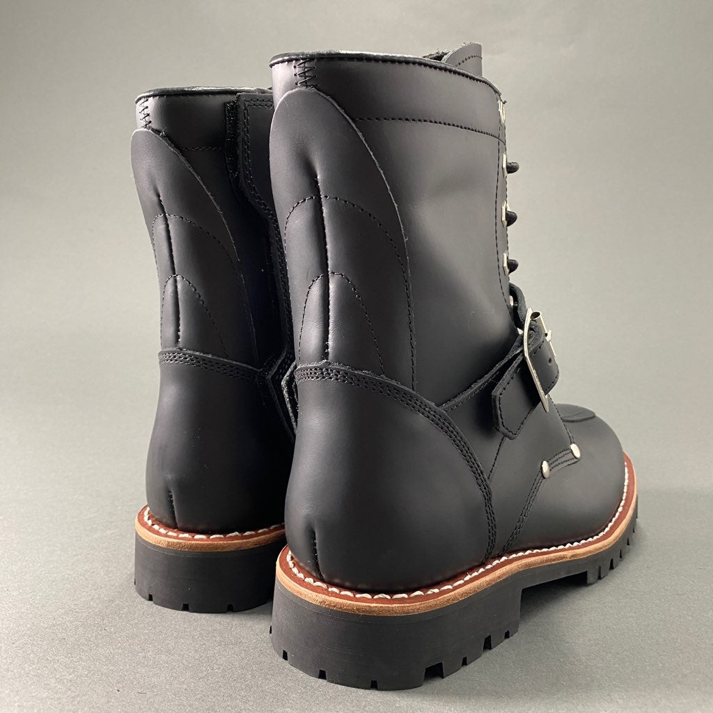 2a30 《未使用》 AVIREX アヴィレックス BIKER BOOTS AV2100 YAMATO バイカーブーツ ブラック レザー シューズ タグ付