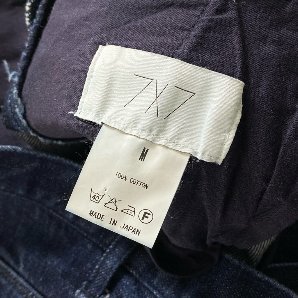 17c2 《美品》 7X7 SEVEN BY SEVEN セブンバイセブン デニムパンツ ジーンズ M インディゴ DENIM PANTS 日本製 JEANS ボトムス