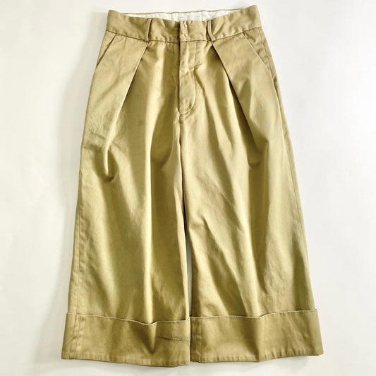 26f1 SOUMO ソウモ BIG TUCK CHINO ビッギタックチノ チノパンツ ワイドパンツ Mサイズ相当 ベージュ ロングパンツ メンズ 紳士用 男性用