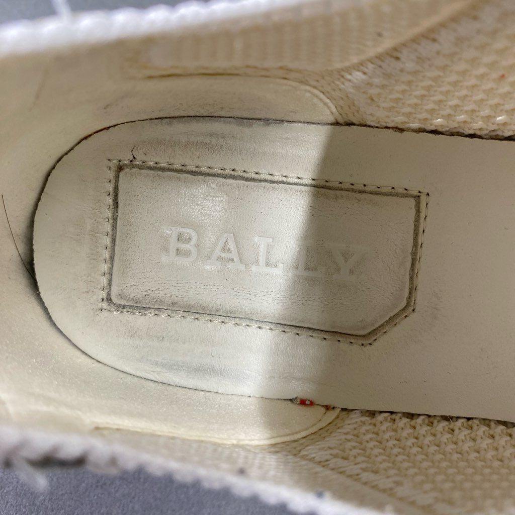 4b24 BALLY バリー ローカットスニーカー メッシュスニーカー 7 1/2 アイボリー シューズ 靴 レディース