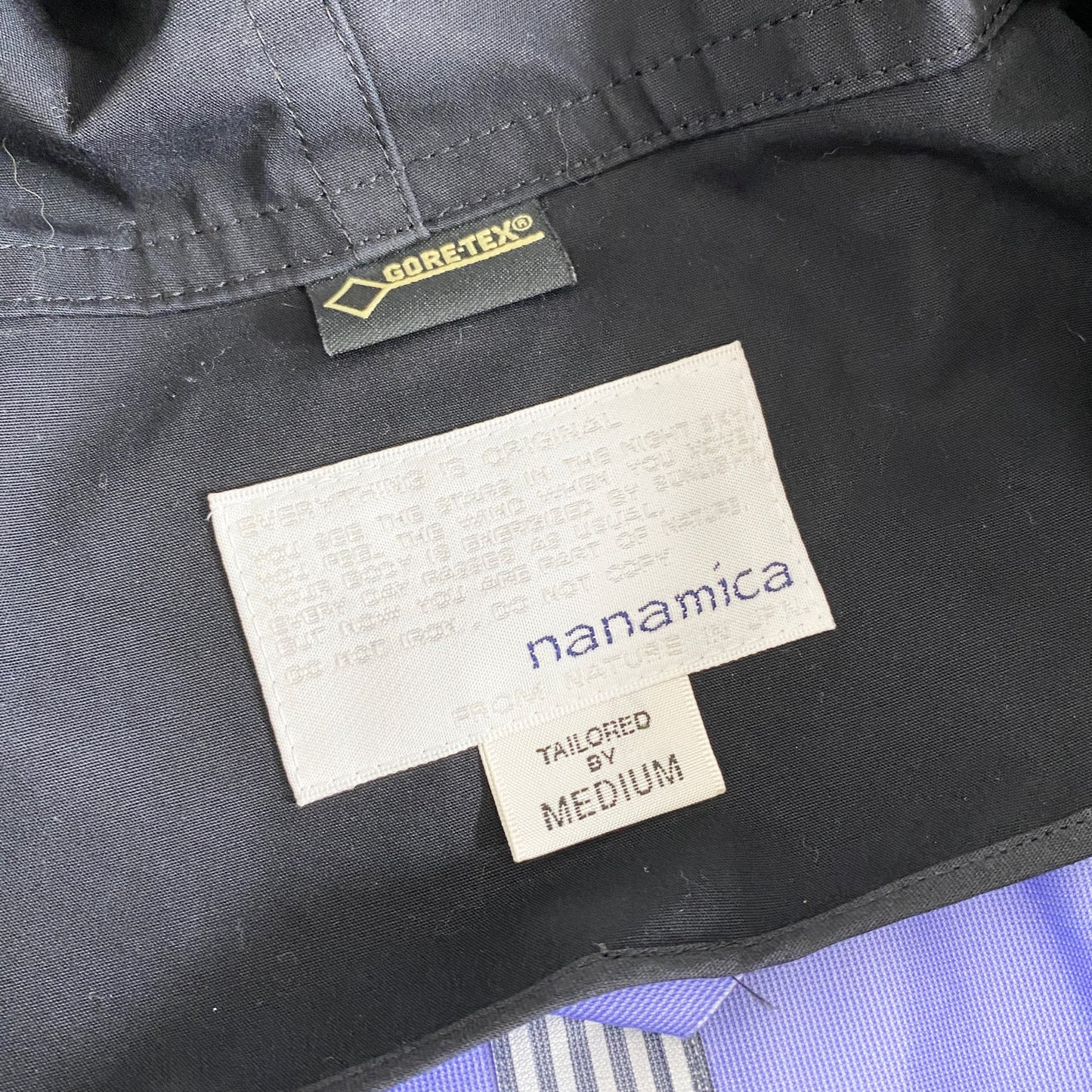 10L14 nanamica ナナミカ ゴアテックス シェルコート SUBF551 M ブラック マンパ コットン ナイロン