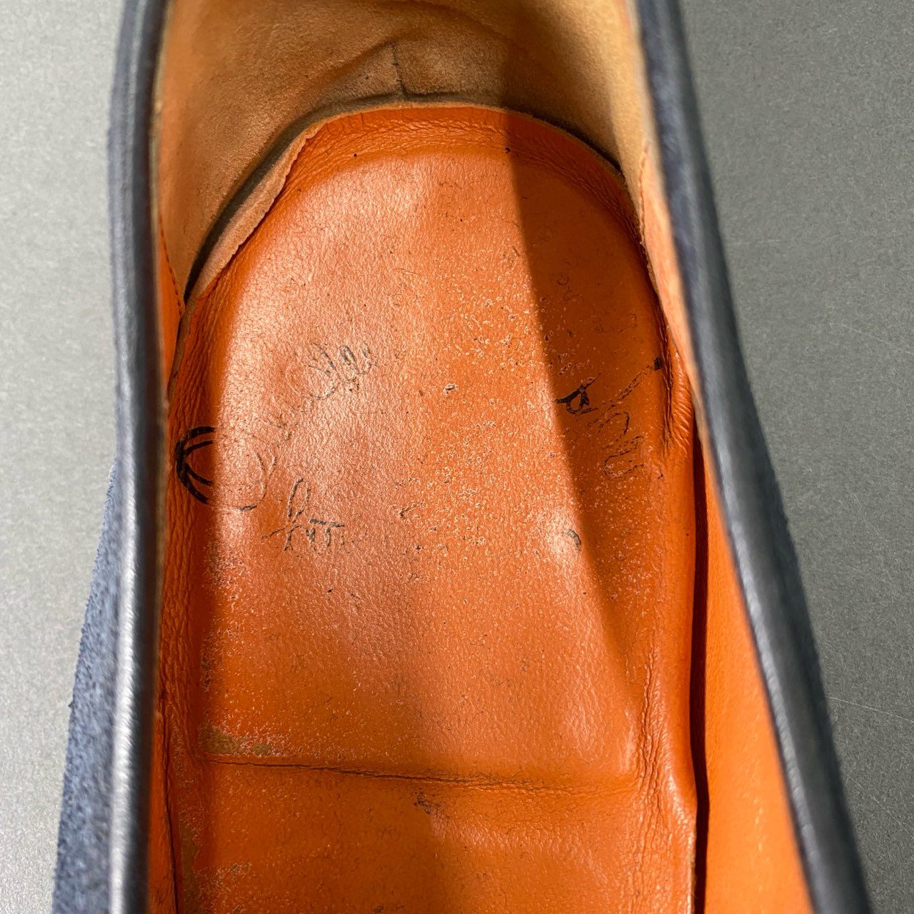 3c1 Santoni サントーニ イタリア製 ダブルモンクストラップ ドレスシューズ 革靴 スウェード ビジネス フォーマル 6 ネイビー スエード MADE IN ITALY