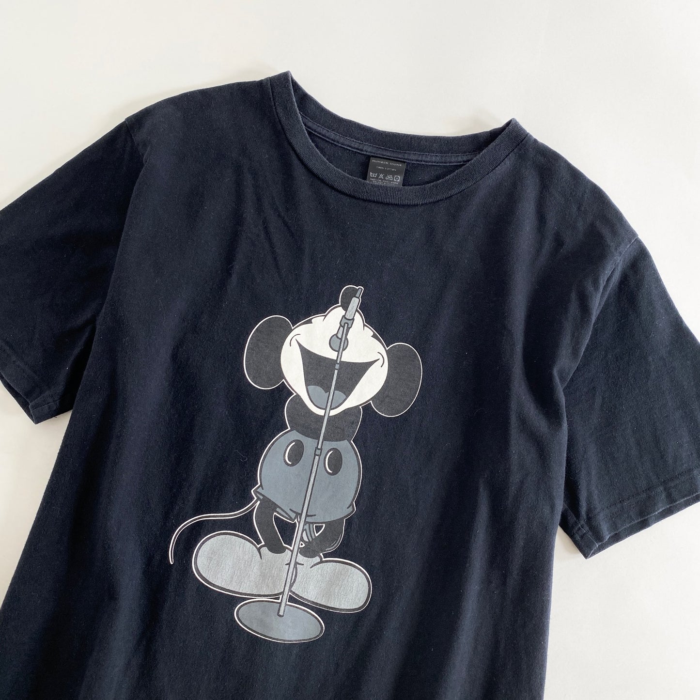 66k30 NUMBER NINE ナンバーナイン 14SS ミッキーTシャツ 3 ブラック カットソー TEE