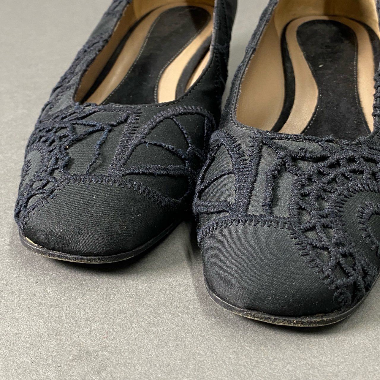 4c3 MARNI マルニ レース刺繍 パンプス 35 ブラック シューズ BLACK イタリア製 MADE IN ITALY SHOES