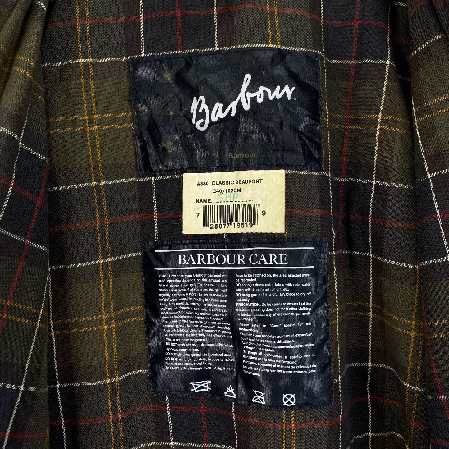 56k30 Barbour バブアー A830 CLASSIC BEAUFORT オイルドジャケット ブラウン アウター クラシックビューフォート