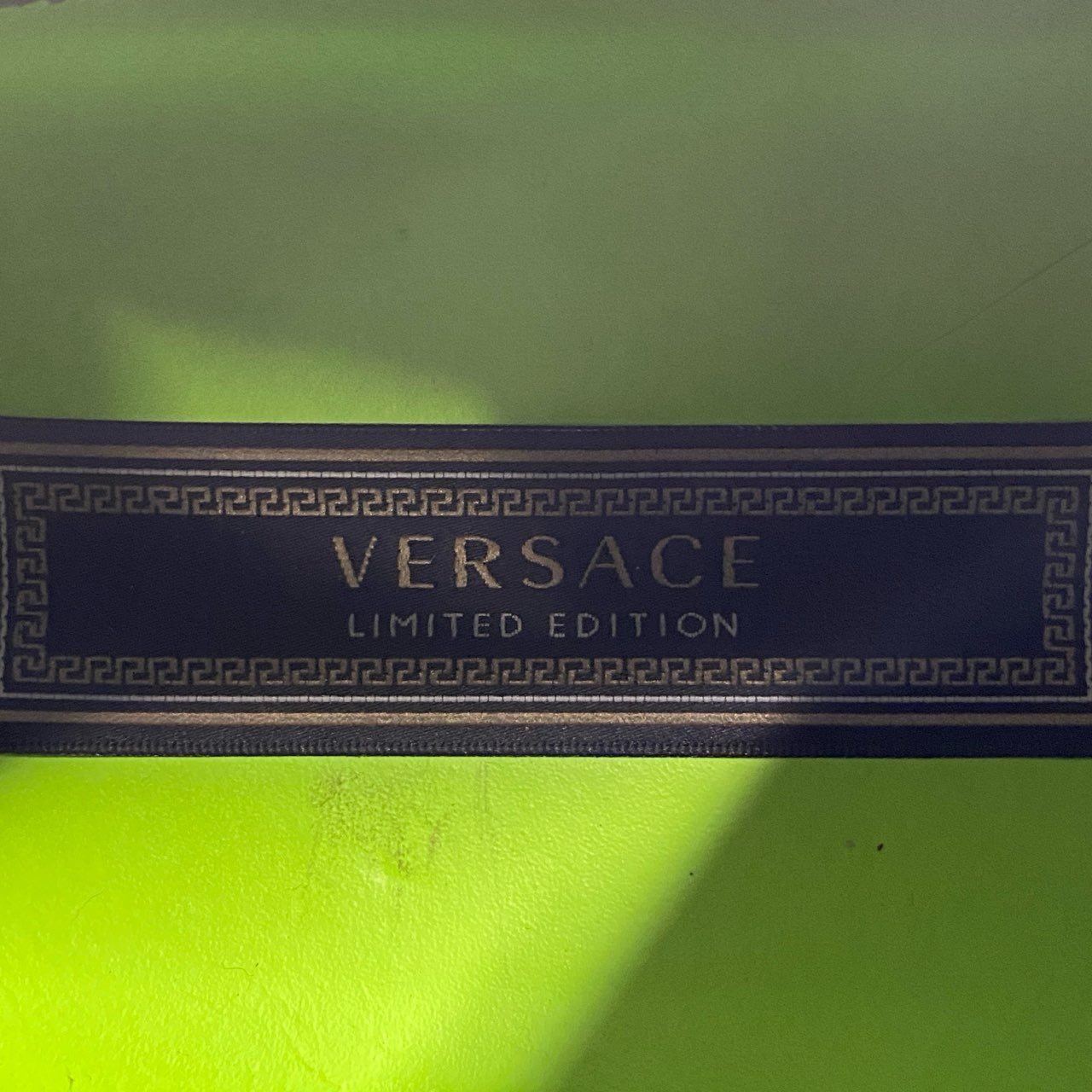 5c8 VERSACE ヴェルサーチ イタリア製 クロスチェイナー ローカットスニーカー シューズ 42 ブラック マルチカラー メンズ MADE IN ITALY