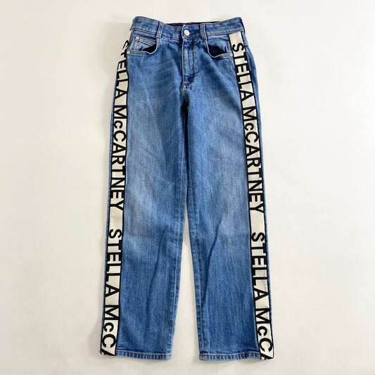 45L2 STELLA McCARTNEY ステラマッカートニー サイドロゴライン ストレッチデニムパンツ 24 インディゴ ジーンズ DENIM PANTS 伸縮性◎