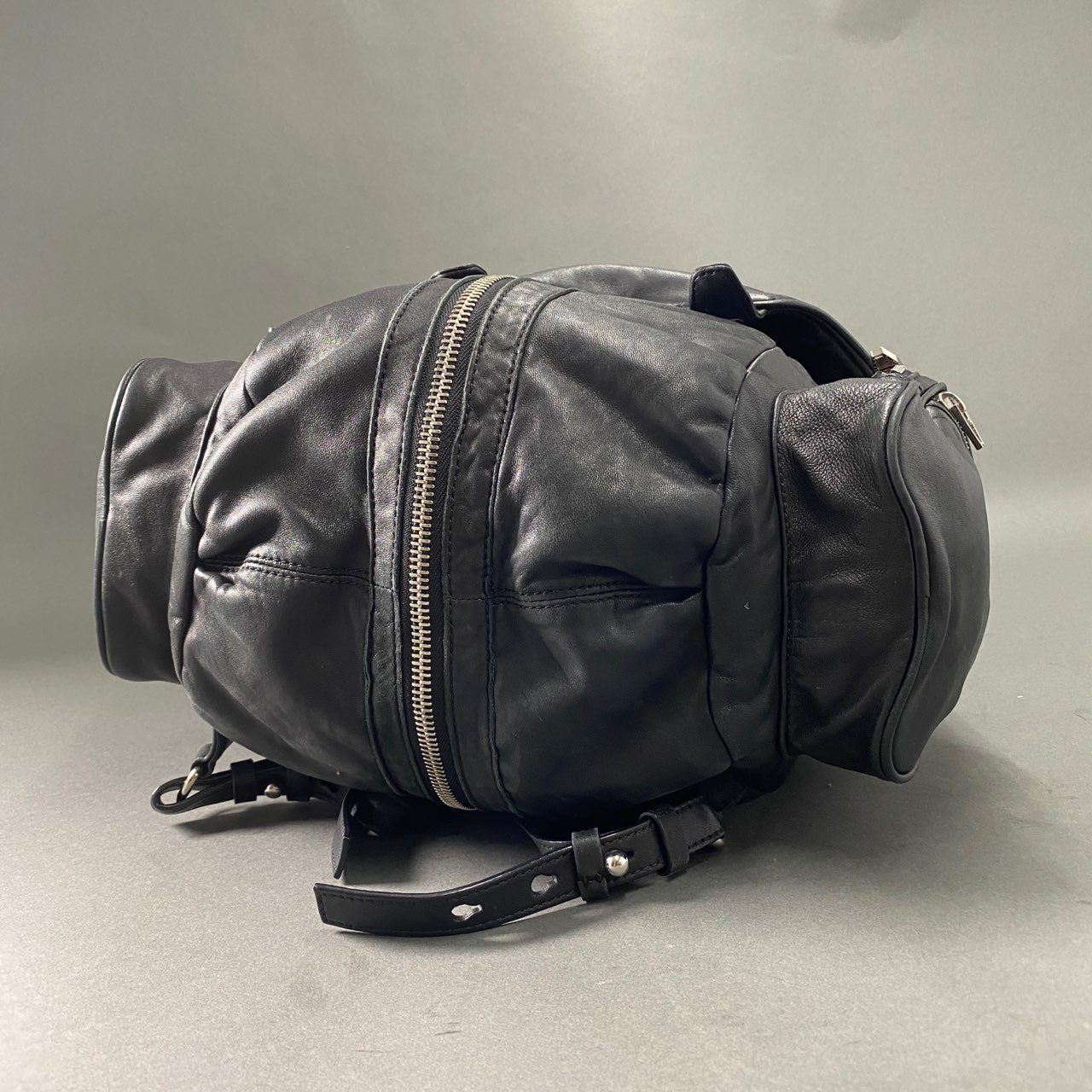 Fb9 Alexander Wang アレキサンダーワン 3way リュック バックパック ブラック レザー 本革 ソフトレザー 黒 BACKPACK