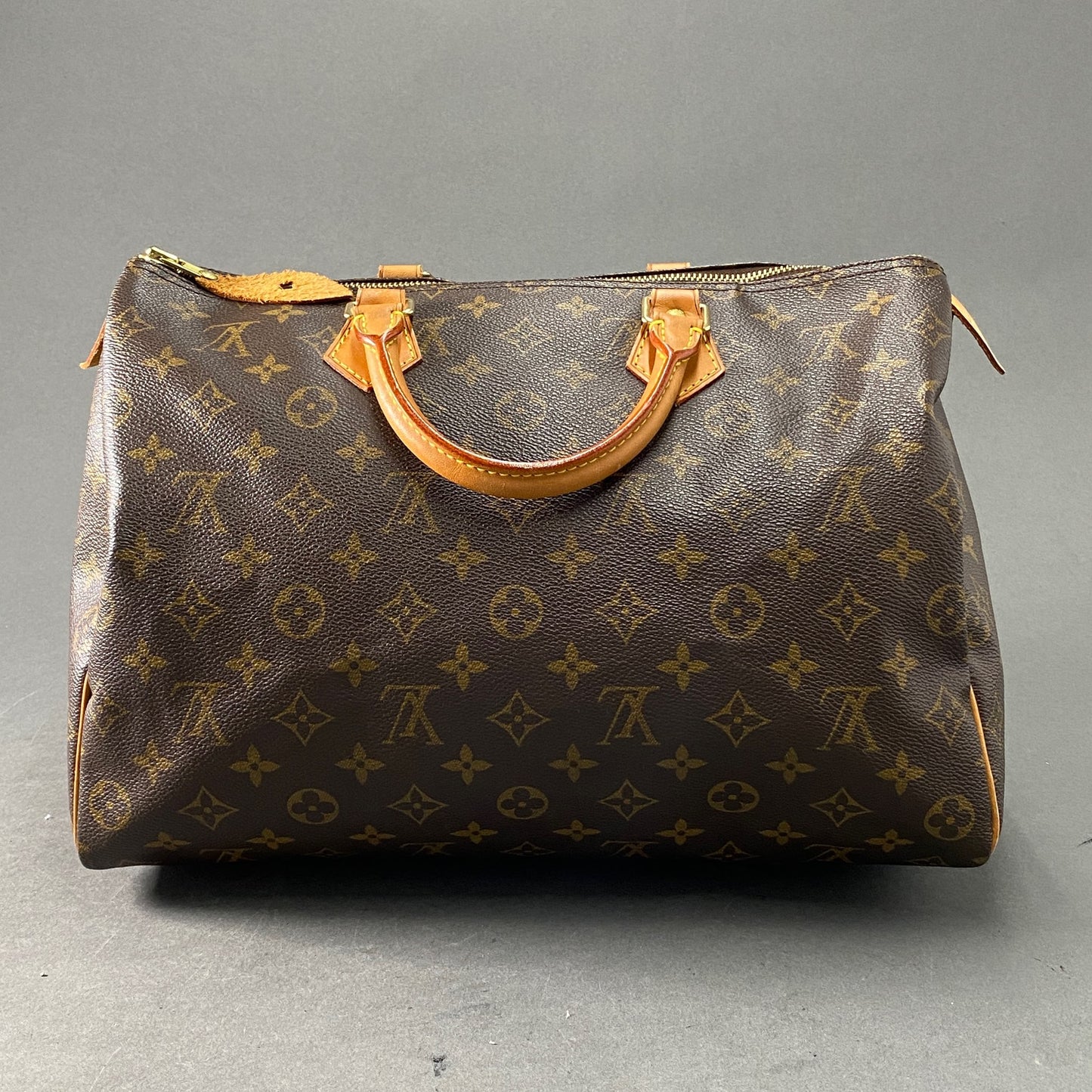 a26 LOUIS VUITTON ルイヴィトン M41524 モノグラム スピーディ 35 モノグラムキャンバス ミニボストンバッグ ハンドバッグ ブラウン MB0022