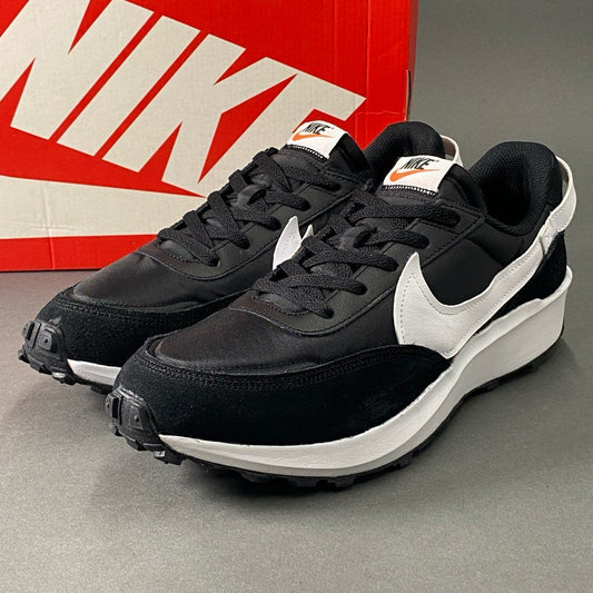 b27 《未使用》 NIKE ナイキ WAFFLE DEBUT ワッフルデビュー ローカットスニーカー 29 ブラック ホワイト スエード DH9522-001