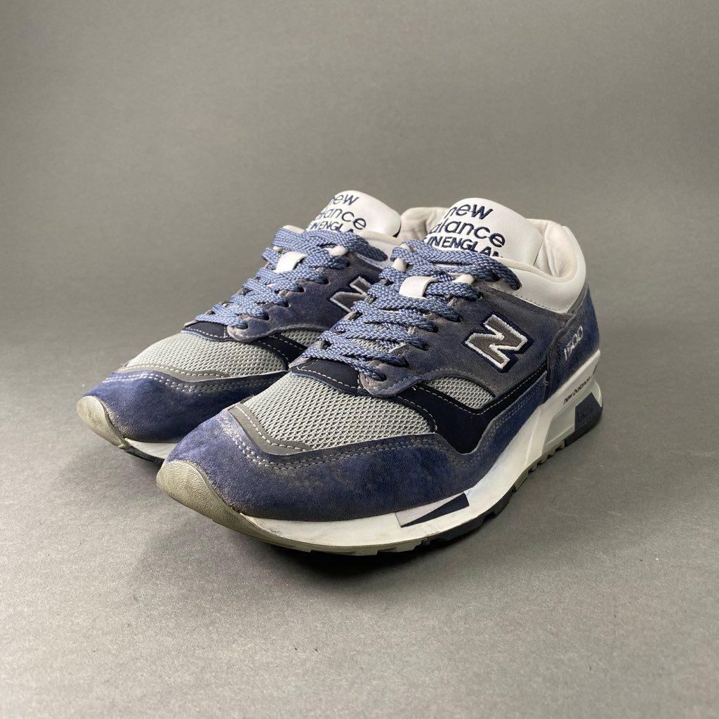 6c5 NEW BALANCE ニューバランス M1500BN イングランド製 ローカット スニーカー 8 1/2 ブルー スエード RUNNING ランニング