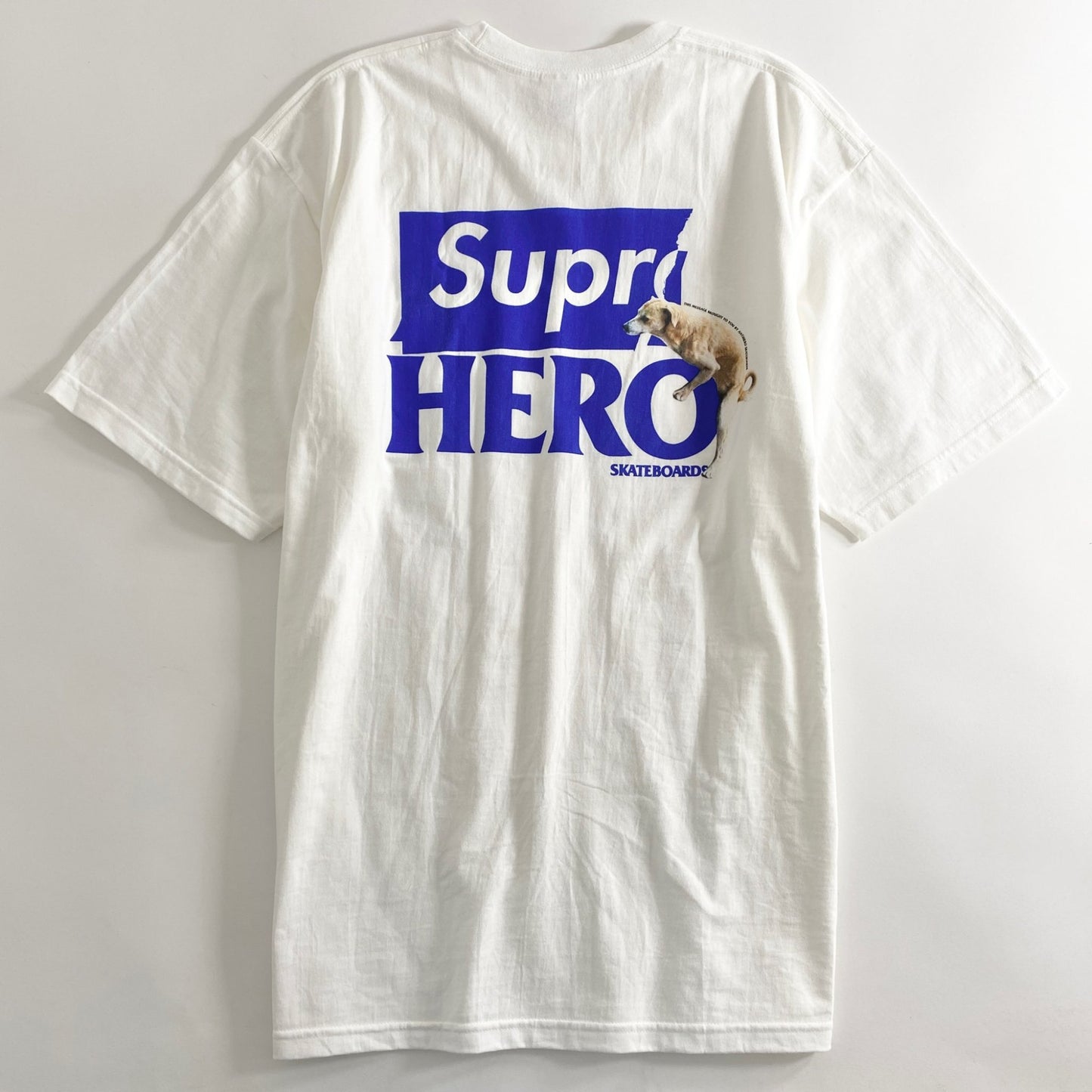 1a31 《美品》 Supreme シュプリーム × ANTI HERO アンチヒーロー 22SS Dog Tee ドッグTシャツ XL ホワイト カットソー