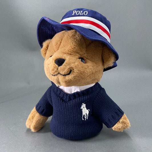 78b10 《美品》 POLO RALPH LAUREN ポロラルフローレン ポロベア ドライバー ヘッドカバー ぬいぐるみ POLO GOLF ゴルフ用品 ネイビー